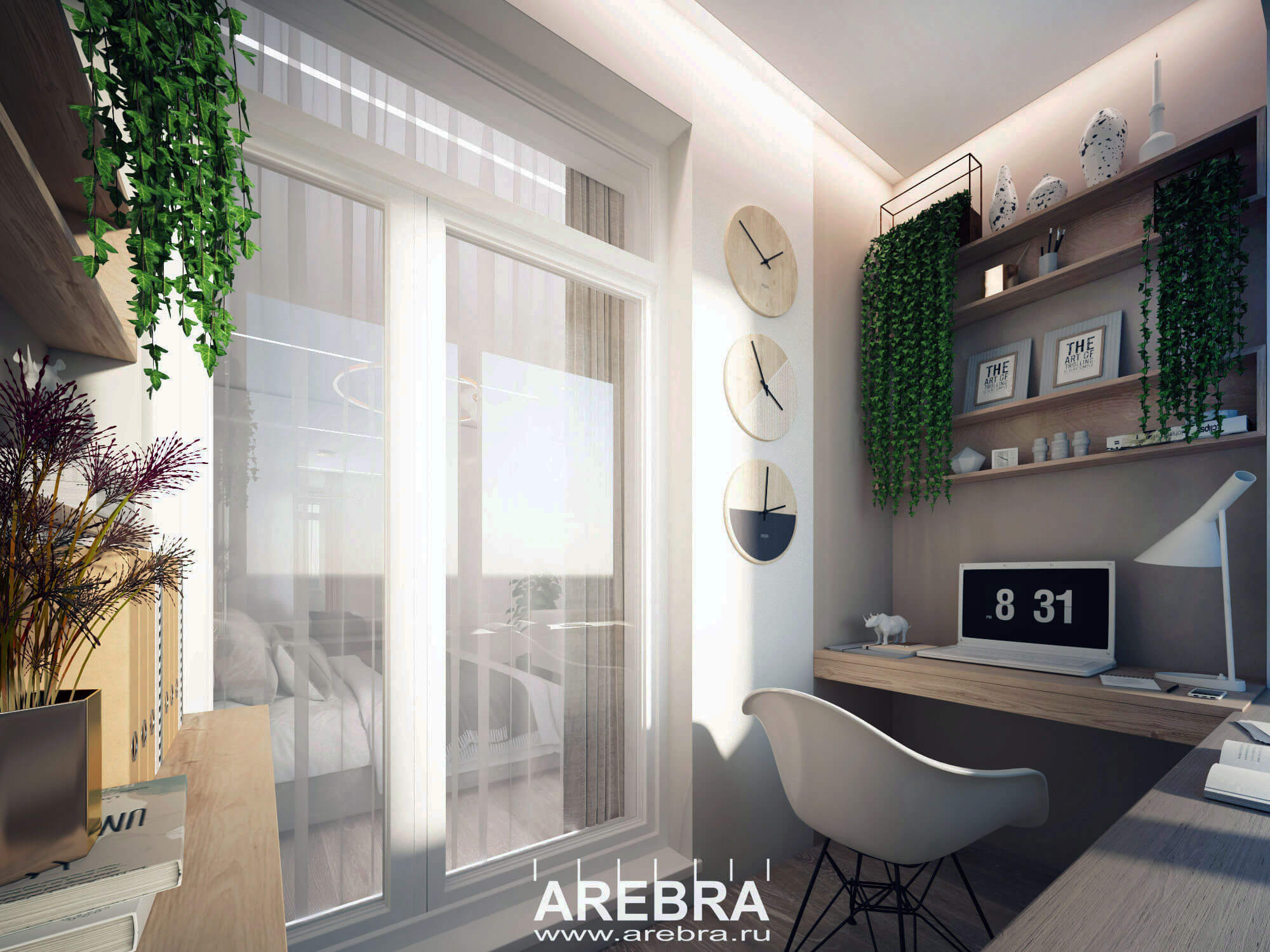 Дизайн проект интерьера двухкомнатной квартиры общей площадью 67,5м2 в ЖК Новое Купчино, г. Санкт-Петербург