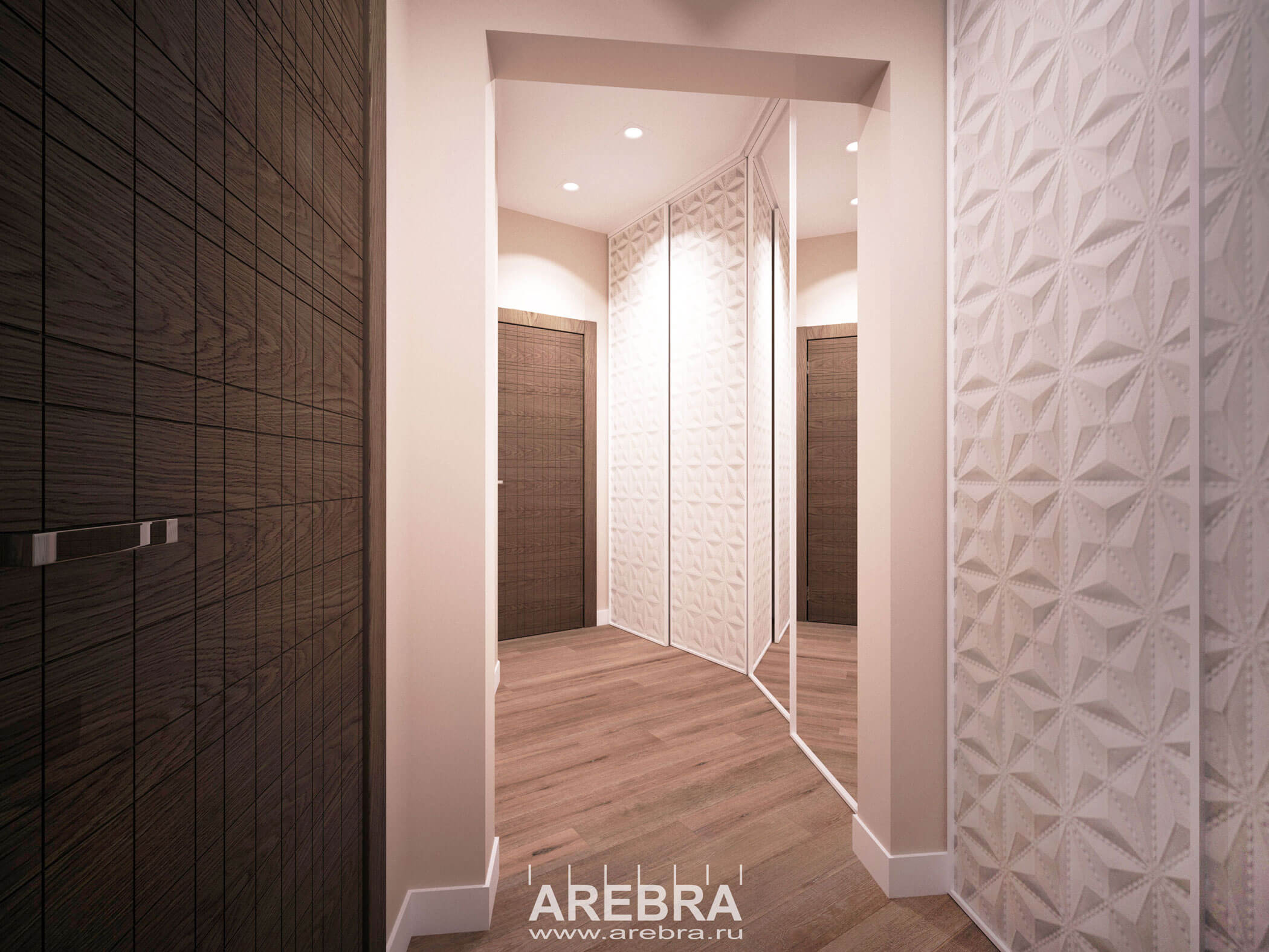 Дизайн проект интерьера квартиры общей площадью 74,2м2 в г. Санкт-Петербург, пр. Славы 52, корп.1